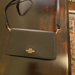 Coach leather crossbody bag